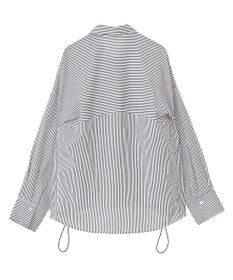 Green Parks 金ボタン裾ドロストシャツ