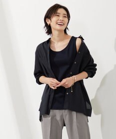 J.PRESS LADIES コットンリブ ノースリーブ カットソー