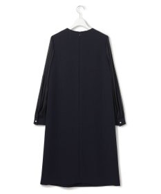 23区 S 【セットアップ対応/洗える】トリアセダブルジョーゼット シフォンスリーブ ワンピース