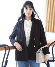 ANY SIS 褒めらレディストレッチ テーラード ジャケット ネイビー