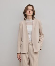 GRACE CONTINENTAL トリアセノーカラージャケット