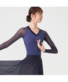 Chacott ◎【Nela ライン】ロングスリーブレオタード