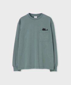 Paul Smith キャット プリント 長袖Tシャツ