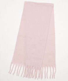 WEGO パール付きワイドフリンジストール