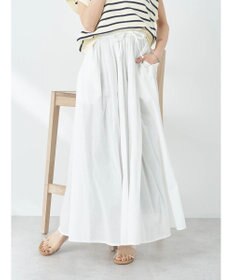 earth music&ecology コットンボイルボリュームスカート