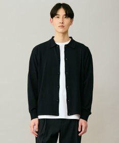 UNFILO MENS 【男女兼用】ソフトサーモ アンチピリングニット シャツ ネイビー