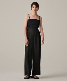 uncrave ヘリンボーン リネン ワイドパンツ（uncrave WHITE）