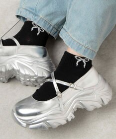 WEGO リボンショートソックス