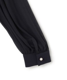 23区 S 【セットアップ対応/洗える】トリアセダブルジョーゼット シフォンスリーブ ワンピース