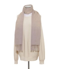 MOONBAT FURLA(フルラ）ウール100％ オンブレー チェックマフラー