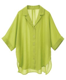 Green Parks 開襟シアージャケット風シャツ