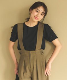 Feroux 【UVケア】ランダムリボンスリーブ Tシャツ