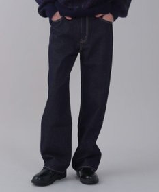 WEGO 【ユニセックス着用ITEM/ウエスト調整可】ストレートデニムパンツ