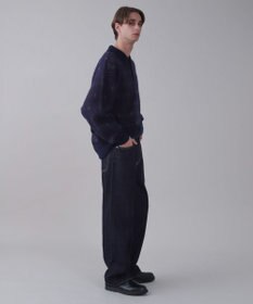 WEGO 【ユニセックス着用ITEM/ウエスト調整可】ストレートデニムパンツ