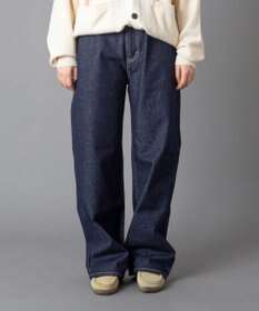 WEGO 【ユニセックス着用ITEM/ウエスト調整可】ストレートデニムパンツ