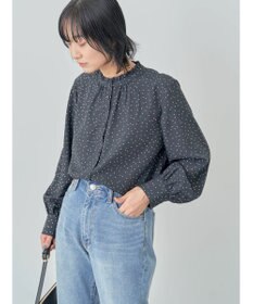 Green Parks ＢＰ　ケア楽　スタンドフリルブラウス