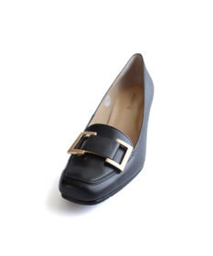 Pointer 日本製 本革バックルパンプス