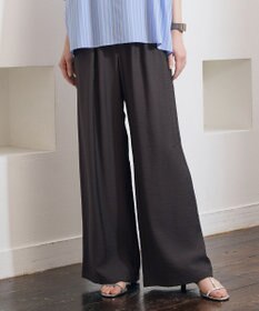 自由区 【SHIHOさん着用・ご好評アイテム・新色追加・セットアップ対応】エアリーツイルワイド パンツ ［新色］ブラウン
