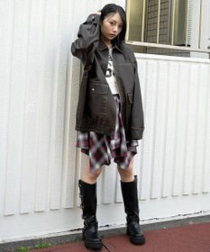 WEGO ヴィンテージライクPUジャケット