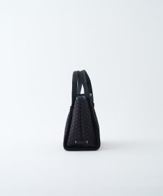 MIYABIYA LAQUOH【撥水加工】篭目柄エンボスボンディングトートS