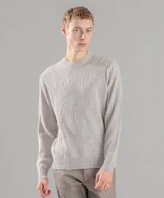 JOSEPH HOMME 新柄【洗える】シルクバルキー  クルーネックニット