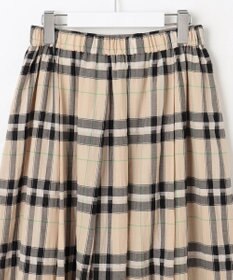 自由区 L 【カタログ掲載・洗える】シアーブライトチェック スカート