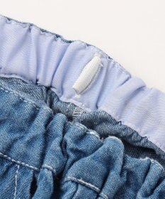 ANY KIDS スカラップ×刺繍デニムパンツ