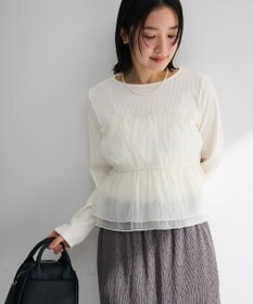 Green Parks オーガンジービスチェドッキングプルオーバー