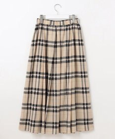 自由区 L 【カタログ掲載・洗える】シアーブライトチェック スカート