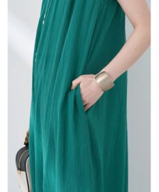 earth music&ecology ノースリーブギャザーワンピース