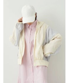 earth music&ecology コクーンギャザー切替ブルゾン