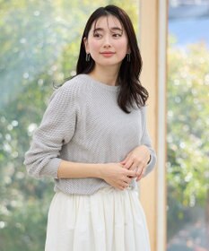 ANY 【手洗い可/UVカット】シャイニーコットンニット