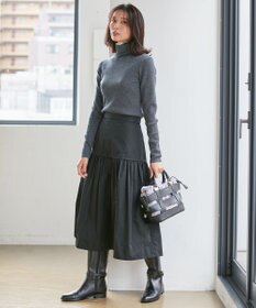 23区 【CLASSY.1月号掲載】ウーステッドウール タートルネック ニット