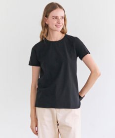 BEIGE， BROIS / コットンストレッチシャツテールTシャツ
