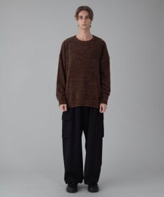 WEGO 【ユニセックス着用ITEM/MLサイズ展開】ベロアモールプルオーバー