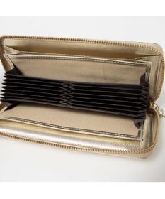 UNBILLION ペルケ perche / レザーメッシュ・ジャバラカード長財布