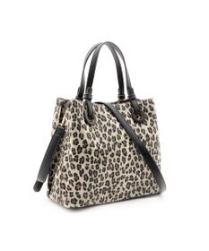 MioFIRANO カジュアルシックレオパードハンドバッグ 2WAY パスケース付き　FIRANO フィラノ