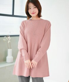 Tiaclasse 【新色追加・洗える】ミドルリブニットチュニック