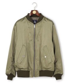 J.PRESS MEN 【J.PRESS ORIGINALS】Bleach Viscose Cotton Satin Flight Jacket / Japan Made