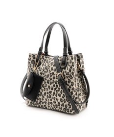 MioFIRANO カジュアルシックレオパードハンドバッグ 2WAY パスケース付き　FIRANO フィラノ