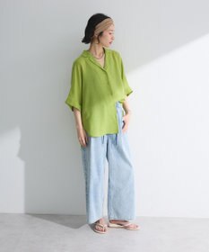 Green Parks 開襟シアージャケット風シャツ