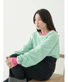 earth music&ecology トリカラーボーダーロンＴＥＥ