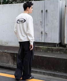 WEGO 【ユニセックス着用ITEM/裏起毛/SMLサイズ展開】リラックスフィットゲームロゴプルオーバー