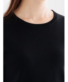 Te chichi スカーフカラーハーフスリーブニット