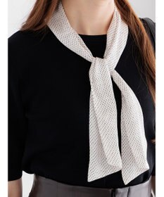 Te chichi スカーフカラーハーフスリーブニット