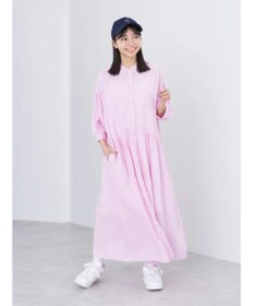 earth music&ecology レーヨンストライプワンピース