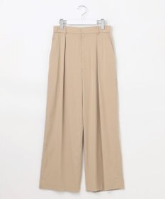 自由区 L 【セットアップ対応・洗える】ドレープツイルワイド パンツ