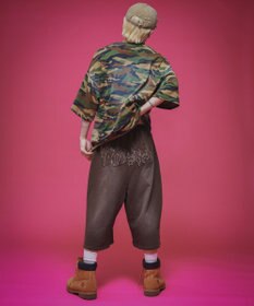 WEGO 【ユニセックス着用ITEM/ウエストゴム】ダメージアップリケショートパンツ