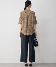 ICB 【30th ANNIVERSARY】5cityプリント バンドカラーブラウス