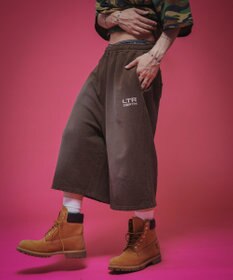 WEGO 【ユニセックス着用ITEM/ウエストゴム】ダメージアップリケショートパンツ